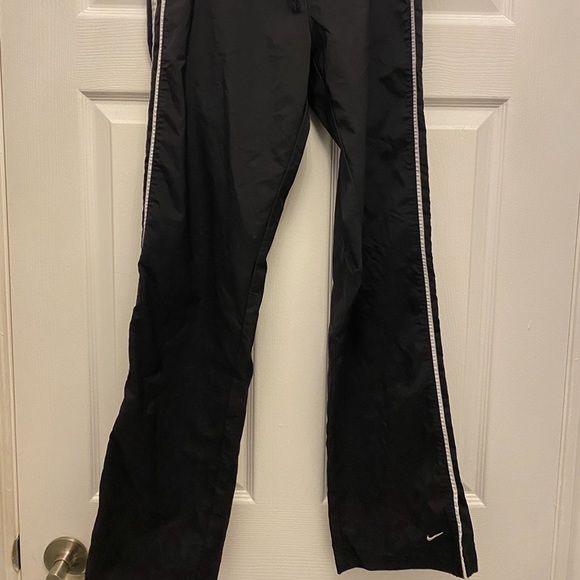 Black with white stripes Nike track pants - Picture 1 of 3